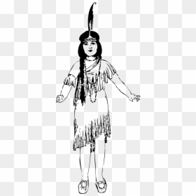 Native American People Drawings, HD Png Download - american indian png