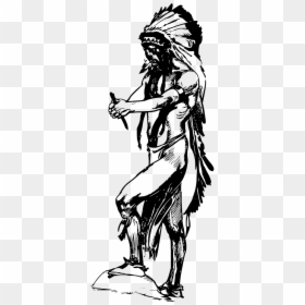 Indigenous Native American Cartoon, HD Png Download - american indian png