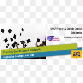Uncf Procter & Gamble General Scholarship - College Graduation Hats In The Air, HD Png Download - procter and gamble logo png