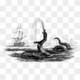 Sea Serpent Hans Egede, HD Png Download - sunken ship png