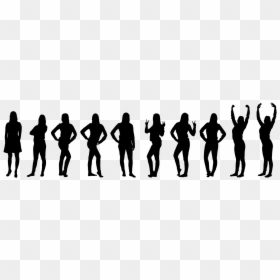Silhouette People Entourage - Small Silhouettes Of People, HD Png Download - architecture entourage png