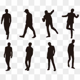 People Silhouette Vector Png Download - People Silhouette Vector Png, Transparent Png - human vector png