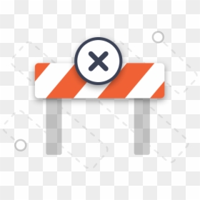 Sign, HD Png Download - roadblock png
