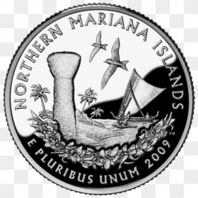 2009 D American 25 Cent State Quarter Series - Northern Mariana Island 2009, HD Png Download - cent symbol png