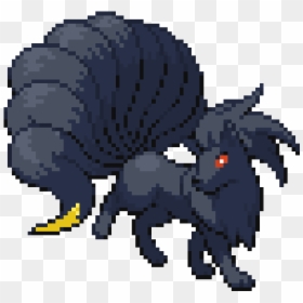 Imported Piskel - Shadow Ninetales, HD Png Download - ninetales png