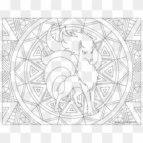 Pokemon Coloring Pages For Adults, HD Png Download - ninetales png