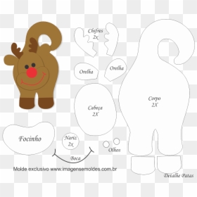 Molde De Orelha De Rena , Png Download - Molde Rena Png, Transparent Png - nariz png