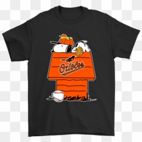 Baltimore Orioles Snoopy And Woodstock Resting Together - Winged Hussar T Shirt, HD Png Download - orioles png