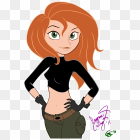 Kim Possible Fan Art , Png Download - Kim Possibke Anime Drawing, Transparent Png - kim possible png