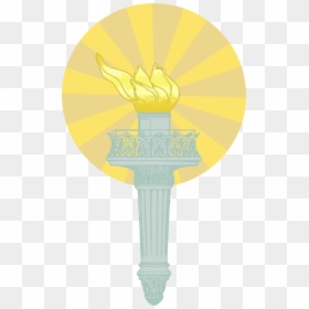 Turquoise,symbol,green, HD Png Download - statue of liberty torch png