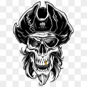 #pirate #skull #pirata #caveira #crânio @lucianoballack - Pirate Skull, HD Png Download - caveira png