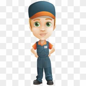 Young Delivery Man Cartoon Vector Character Aka Brandon - Cartoon Supplier Png, Transparent Png - delivery man png