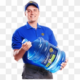 19 Litre Water Delivery, HD Png Download - delivery man png