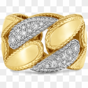 18k Roberto Coin Designer Gold Ring With Diamonds - Ring, HD Png Download - selena gomez png 2016