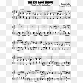 Sheet Music, HD Png Download - big bang theory png