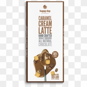 6 Pack Milk Chocolate Caramel Creame Latte 36% Cocoa - Chocolate Bar, HD Png Download - all natural png