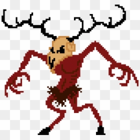 Deer Skull Demon - Cartoon Deer Skull, HD Png Download - deer clipart png