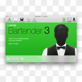 Bartender 3.1 1, HD Png Download - bar tender png