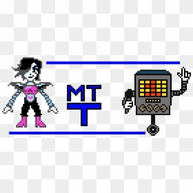 Mettaton Ex And Mettaton , Png Download - Undertale Mettaton Pixel Art, Transparent Png - mettaton ex png