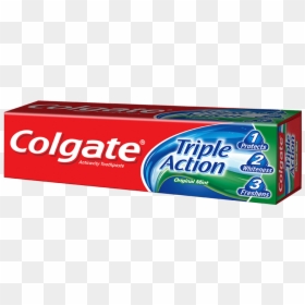 Triple Action Toothpaste Only Toothpaste Maglens Lg - Colgate Toothpaste Triple Action 175g, HD Png Download - colgate png
