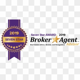 2019 Seven Star Award Broker Agent, HD Png Download - real estate agent png