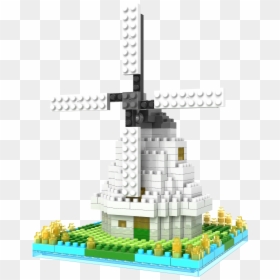 Windmill Out Of Lego, HD Png Download - diamond block png