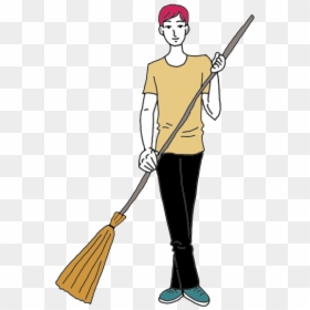 Sweeping - Illustration, HD Png Download - lil broomstick png