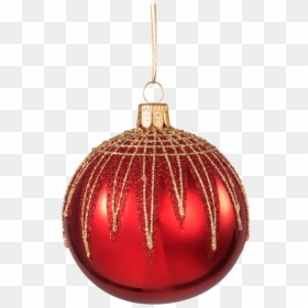 Glass Bauble Red With Glitter Zigzag Pattern, 8 Cm - Christmas Ornament, HD Png Download - glitter swirl png