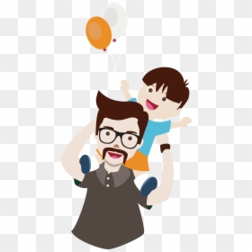 Dad And Sprite Father Cartoon Baby Son Clipart - Father And Son Cartoon Png, Transparent Png - angry dad png