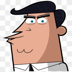Dad Face Clipart - Mr Chin From Timmy Turner, HD Png Download - angry dad png