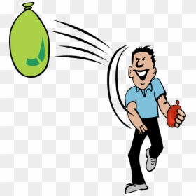 Water Balloon, Throwing, Activities, Water, People, - Threw Clipart, HD Png Download - balloon boy png