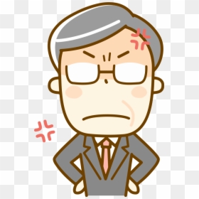 Angry Boss - 怒る サラリーマン イラスト フリー, HD Png Download - angry dad png