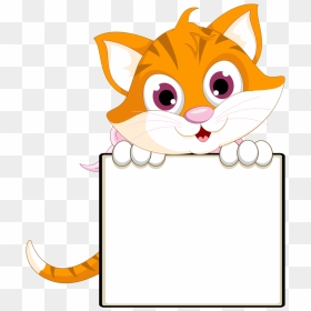 Kitty Cat Clip Art - Cat Frame And Borders, HD Png Download - kitty cat png