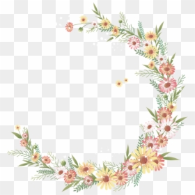 Flower Photography Watercolor Painting Clip Art - First Day Of Spring In 2019, HD Png Download - watercolor flower wreath png