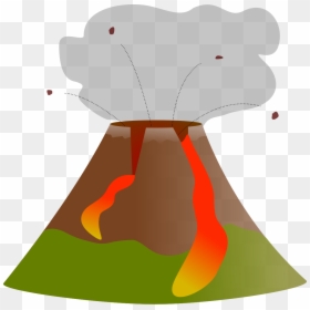 Volcano Clip Art, HD Png Download - volcano eruption png