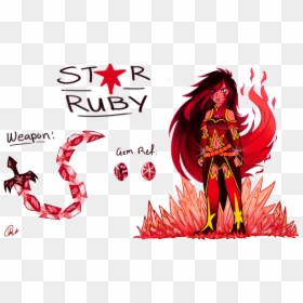 Star Ruby ~ Gem Oc By Ask-thedrakon Steven Universe - Male Gems Steven Universe Oc, HD Png Download - ruby gem png