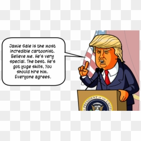 Transparent Comic Strip Png - Donald Trump Comic Strip, Png Download - trump cartoon png