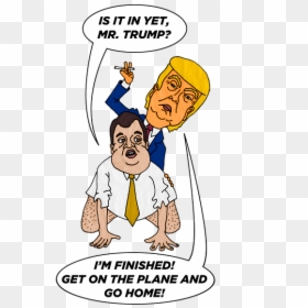 Chris Christie Endorses Donald Trump, HD Png Download - trump cartoon png