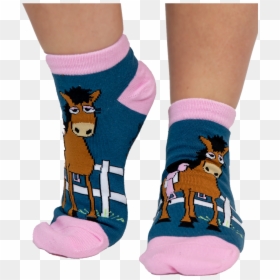 Women"s Slipper Sock - Sock, HD Png Download - baby horse png