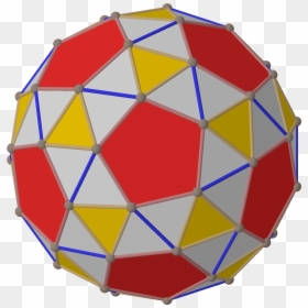 Polyhedron Snub 12-20 Right From Red - Circle, HD Png Download - red sphere png