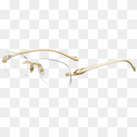 Meme Sunglasses Png -ray Ban Sunglasses Pink Frames - Cartier Rimless Gold Optical Glasses, Transparent Png - glasses frames png