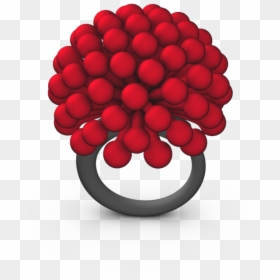 Red 3d Printed Ring - Circle, HD Png Download - red sphere png
