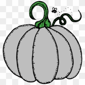 Gray Pumpkin Svg Clip Arts - Fall Clip Art Pumpkin, HD Png Download - white pumpkin png