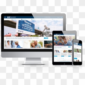 New Website On Desktop, Tablet And Mobile Devices - Marketing, HD Png Download - blue shield png
