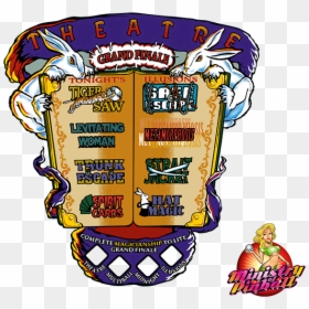 Theatre Of Magic Playfield Overlay - Theatre Of Magic Pinball Decal, HD Png Download - magic.png