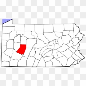 Map Of Pennsylvania Highlighting Indiana County - Montgomery County Pennsylvania, HD Png Download - pennsylvania outline png