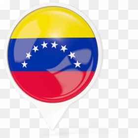 White Pointer With Flag - Bandera Logo Redondo Venezuela, HD Png Download - cursor icons png