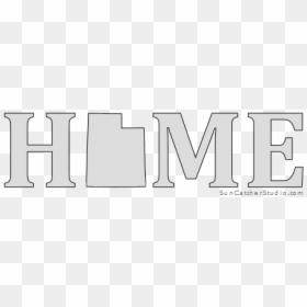 Utah Home Stencil Pattern Shape State Clip Art Outline, HD Png Download - utah outline png