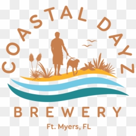 Cdb Full Logo - Coastal Dayz Brewery Fort Myers, HD Png Download - outline of florida png