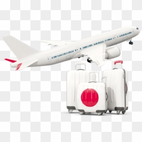 Luggage With Airplane - Airplane Israel Png, Transparent Png - flight icon png